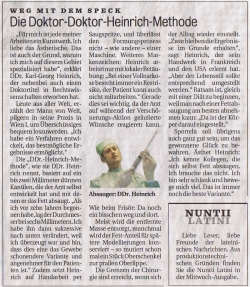 Kurier: Die Doktor-Doktor-Heinrich-Methode