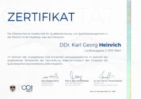 ÖQMed certificate quality assurance regulation 2018