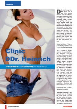 Gesund & Vital: Clinic DDr. Heinrich – Gesundheit und Schönheit aus einer Hand!